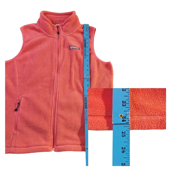 Vineyard Vines Women Large Full Zip Fleece Vest Hiking‎ Camping Outdoor Pockets - Picture 13 of 13